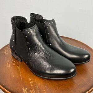 Eric Michael black leather studded bootie new size 36